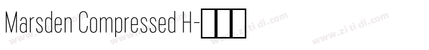 Marsden Compressed H字体转换